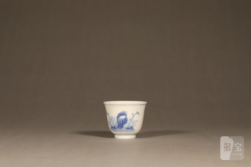 清光绪 青花花神茶圆 - 图2